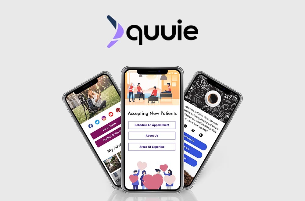 NewYork Based SaaS Startup ‘Get Quuie’ Allows Build Websites From Your Phone In Minutes Quuie – Build Websites From Your Phone In Minutes